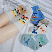 韓國連線 - (男仔) 恐龍車車兒童短襪 (1套5對)